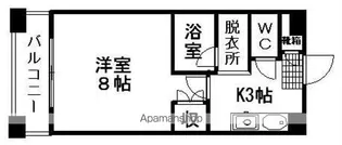 エコール久米【303号室】の間取り