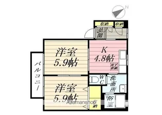 シャーメゾンA【1階】の間取り