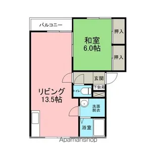 アークタウン久須志【102号室】の間取り