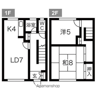 むつみ荘【103号室】の間取り