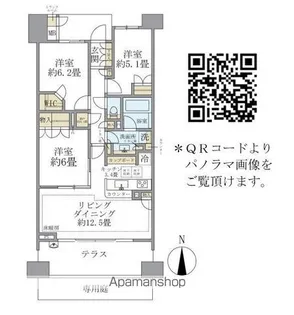 BRILLIA品川中延【1階】の間取り