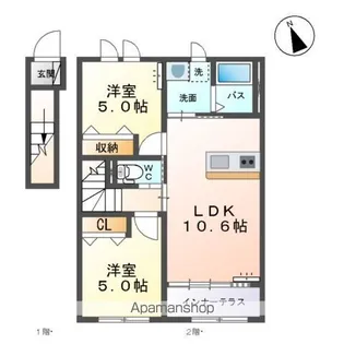 オネット【2階】の間取り