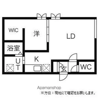 ディリッツ札幌東【4階】の間取り
