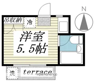 ドミー東高円寺D【1階】の間取り