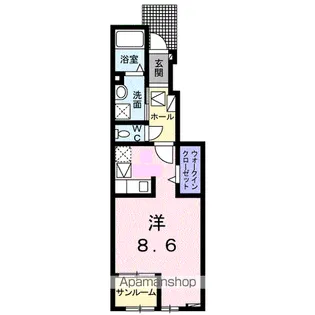 プルメリア B【1階】の間取り
