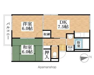 マルシンハイツ【2階】の間取り