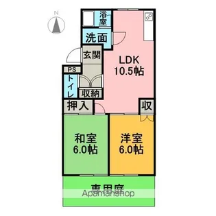 グレイスハイム【1階】の間取り