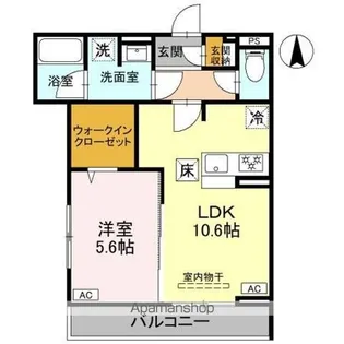 DーGRAN 飯田町【1階】の間取り