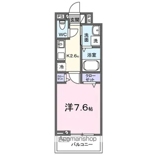 メルヴェーユ七里【3階】の間取り