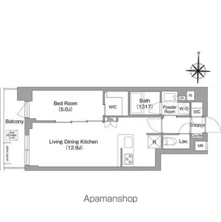 コンフォリア・リヴ永福町【6階】の間取り
