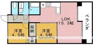 サンハイツ木多【2階】の間取り