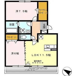 ヴァンクール A棟【3階】の間取り