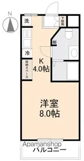 COMMON IMAZATO【203号室】の間取り