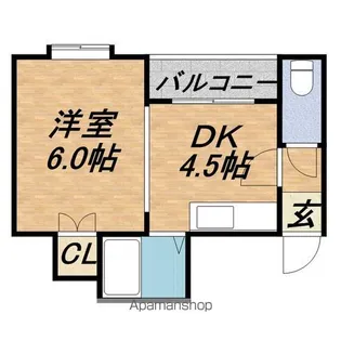 ルナグランス山鼻【3階】の間取り