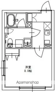 BARK LANE KAMINOGE【102号室】の間取り