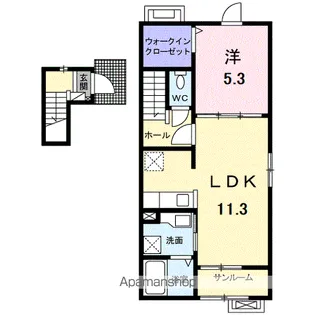 パークサイド メゾン【2階】の間取り