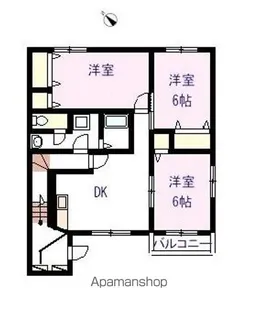 プリーマ クラッセA【202号室】の間取り