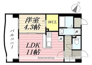 ナウヴィレッジ松島Ⅱ【4階】の間取り