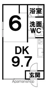ユトリロ帯広東【105号室】の間取り