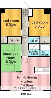グレイス伸和.【5階】の間取り