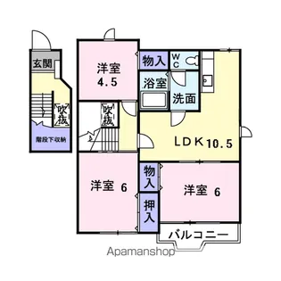 エクセレンテグリシーナⅠ【2階】の間取り