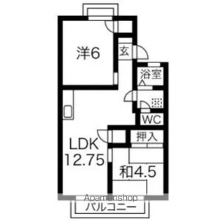 MUヒルズB【1階】の間取り