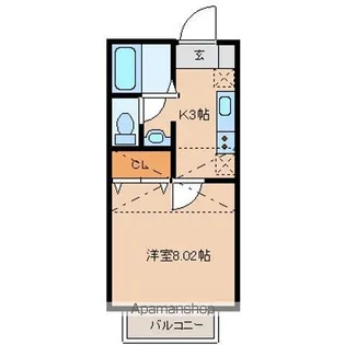 ガルテン山王参番館【1階】の間取り