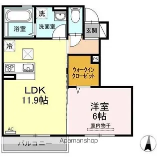 シュロスモリオ【1階】の間取り