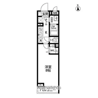 クレール ヴェールメゾンⅡ【1階】の間取り