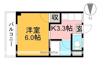 コーポマルミ【3階】の間取り