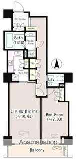 恵比寿ガーデンテラス弐番館【7階】の間取り