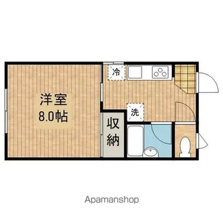 ジュネスまちや【103号室】の間取り