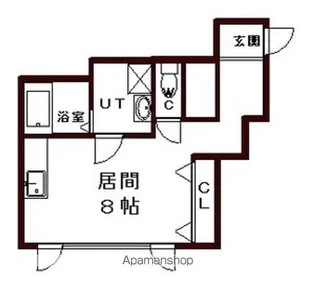 ペルドゥエープス藻岩【103号室】の間取り