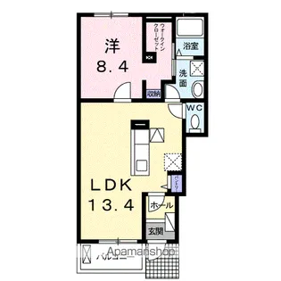 カームリーⅨ【1階】の間取り