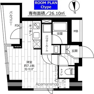 ステージファースト上野【403号室】の間取り