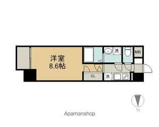 エスリード名城公園【1402号室】の間取り