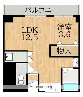 河本マンション【1階】の間取り