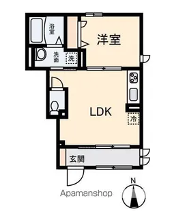 MAISON DE FORET 中央林間Ⅱ【1階】の間取り