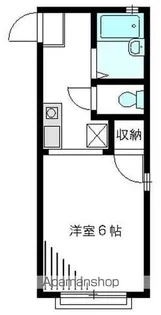 ジュネス浜田山【205号室】の間取り