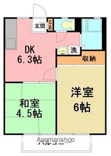 フォレストコート伊勢原【2階】の間取り