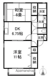 ドルチェカーザB棟【2階】の間取り