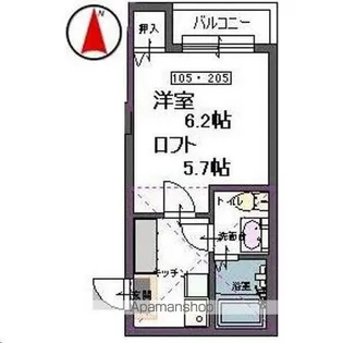 ALETTA宮町【2階】の間取り