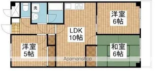 ホポロ東万代【4階】の間取り