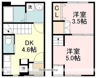 ローザハイム通町 西棟【1階】の間取り
