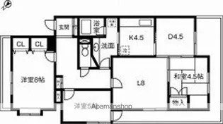三旺マンション第2社台【3階】の間取り