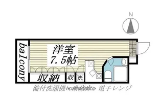 ラ・パルフェ・ド・国見【208号室】の間取り