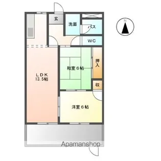 グランドポリス93【102号室】の間取り