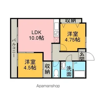きんこん館Ⅱ【1階】の間取り