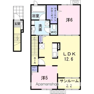 メゾン ベレット A【2階】の間取り