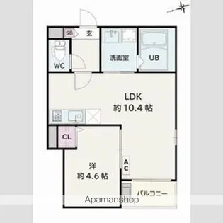 JACK ICHIBANⅡ【1階】の間取り